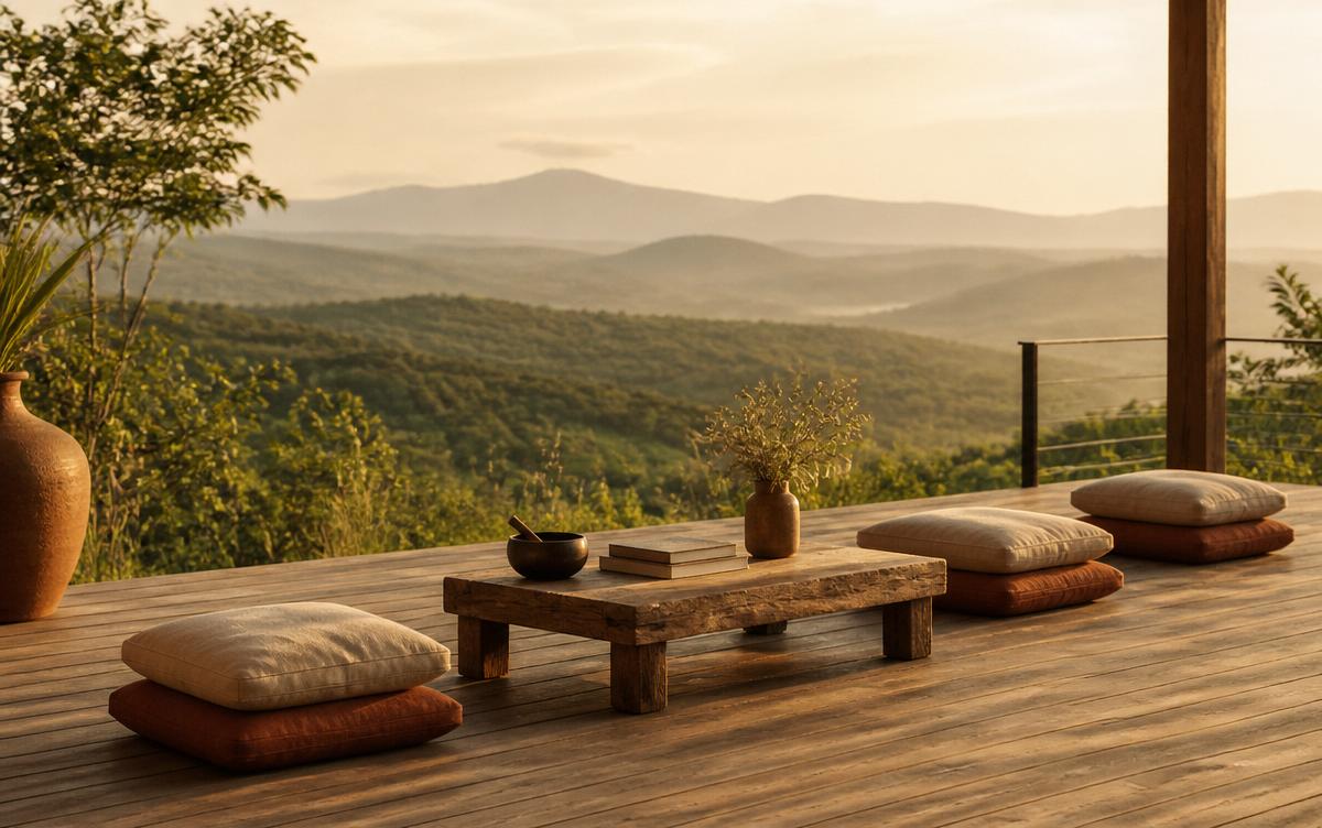 A scenic Soul Places retreat location in the mountains